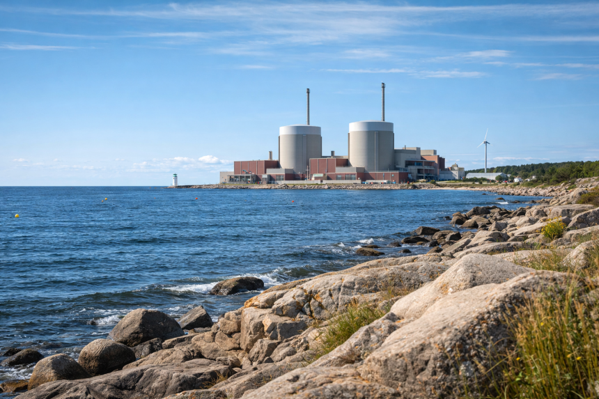 Brzeg morski z elektrownią jądrową, elektrowia
